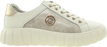 BUTY SPORTOWE SNEAKERS XF 71 BEŻ PLATFORMA R. 41