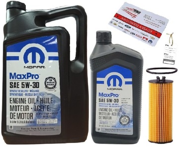 MOPAR 5W30 6L + FILTR CHRYSLER 200 3,6 2011-2012