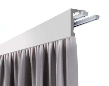 Шторная полоска. Конструкция, закрывающая карниз и перекладину. Чехол 12см. ЛК-03
