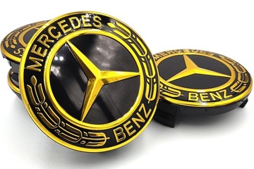 MERCEDES DEKIELKI na felgi zaślepki felg KAPSLE kołpaczki 75mm 4 szt.