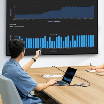 Адаптер BASEUS HUB 8in1 Type C на 3x USB3.0/PD/HDMI 4K 60Гц