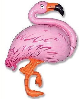 Balon foliowy FLAMING różowy hawajskie party ALOHA