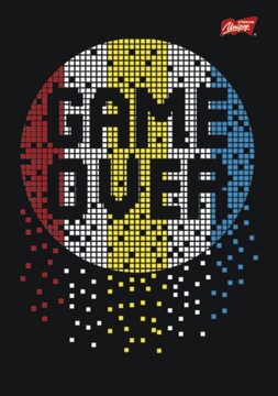 ZESZYT UNIPAP A5-60 KRATKA GAMER - GAME OVER