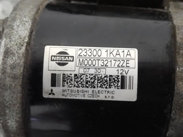 NISSAN NOTE 10- E11 1.6I HR16 STARTÉR MOTORU