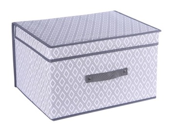 Organizer pojemnik do szafy z pokrywką 40x30x25CM CIEMNOSZARY
