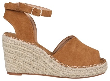 Karmelowe espadryle na koturnie VICES 39 EU