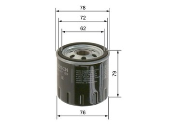 BOSCH F 026 407 176 FILTR OLEJE