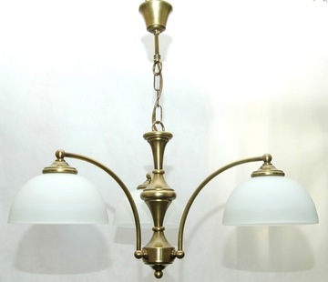 Żyrandol mosiężny, lampa wisząca mosiężna