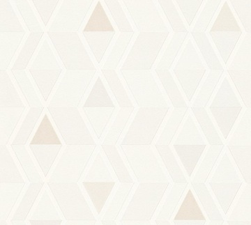 tapeta wzór geometryczny beżowe trójkąty