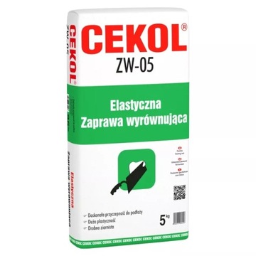 Elastyczna zaprawa wyrównująca Cekol ZW-05 5 kg