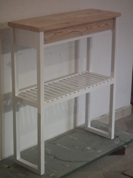 КОНСОЛА Стол 100x25 h95, 2x ажурный ящик, полка