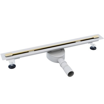 ODPŁYW LINIOWY REA NEO ULTRA SLIM PRO 70 KOMPLET ZŁOTY SZCZOTKOWANY
