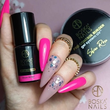Boska Nails Розовый гибридный лак для ногтей 6 мл Dream Bridge 345
