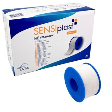 Przylepiec tkaninowy 2,5cm x 5m 12szt. SENSIplast Zarys