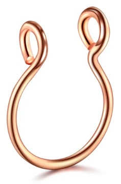Fake septum U Kolczyk do Nosa Stal Ring Punk