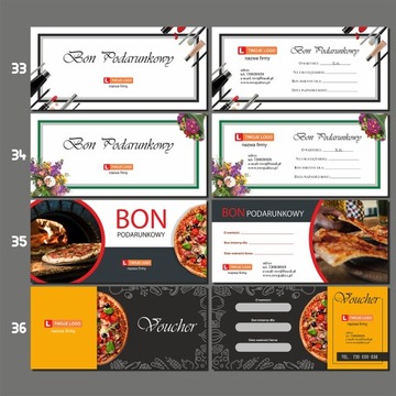 personalizowany VOUCHER karta bon 1szt GRAWER