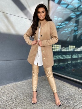 ПАЛЬТО ЖЕНСКОЕ ВЕСНА-ОСЕНЬ УТЕПЛЕННАЯ КУРТКА В СИНУЮ ПОЛОСКУ 38 М