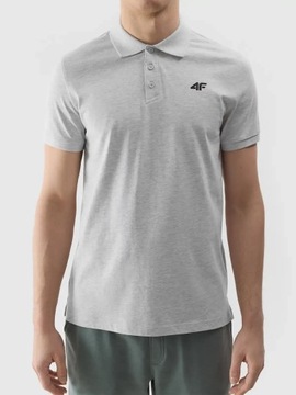 KOSZULKA MĘSKA POLO 4F POLÓWKA SPORTOWA T-SHIRT BAWEŁNIANY SS24M129