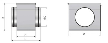 Канальный воздушный фильтр ФКК 200