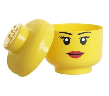 LEGO КОНТЕЙНЕР БОЛЬШАЯ ГОЛОВКА L ДЕВОЧКА 8,5 ЛЕТ