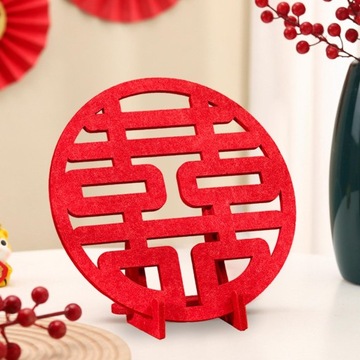 Свадебные украшения Си с китайскими иероглифами, декор гостиной в стиле А