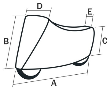 Мотоциклетный чехол Louis для гаража, очень большой.