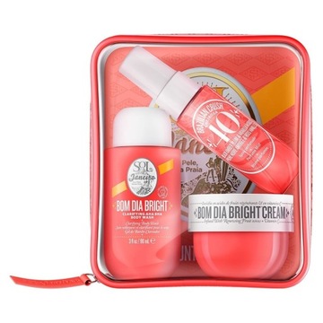 SOL DE JANEIRO BOM DIA BRIGHT JET SET 40 CHEIROSA MGIEŁKA + KREM ŻEL ZESTAW