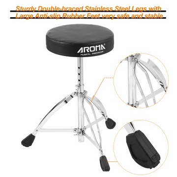 AROMA Universal Drum Throne Круглый мягкий барабан