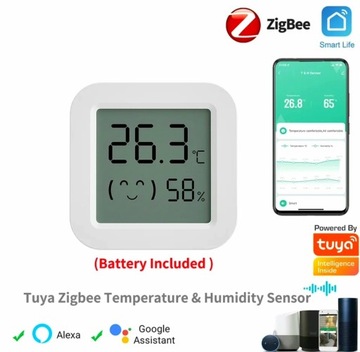 датчик температуры и влажности. ZigBee ZTH05 Tuya LCD, 1,5-дюймовый дисплей