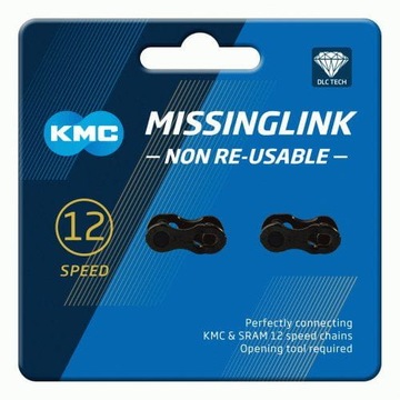 2x Zapinka złączka łańcucha KMC DLC 12NR DL-552 cz