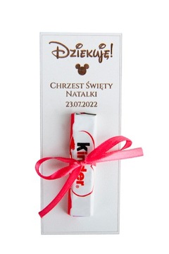 Podziękowania dla gości Baby Shower chrzest roczek