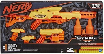 НАБОР NERF ALPHA 4 КОМПЛЕКТА WOLF LR-1 STINGER SD-1 FANG QS-4 МИШЕНИ E8444