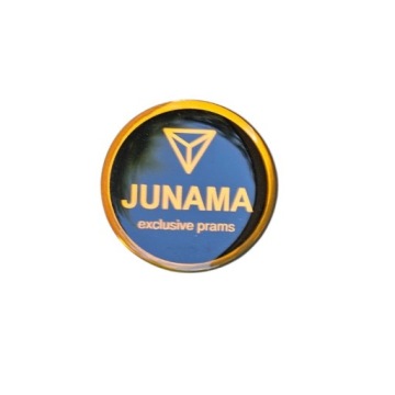 Наклейка на каркас Junama emblemat Miedź 4 см логотип оригінал візок дитячий