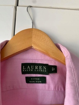 LAUREN RALPH LAUREN FITTED NON IRON KOSZULA RÓŻOWA 16 1/2- 42 XL