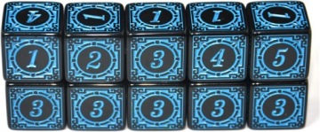 КОСТИ 1,6 СМ РПГ ВОДНЫЙ ХРАМ ШЕСТИГРАННЫЕ КОСТИ D6