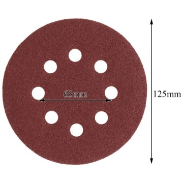 50 ШЛИФОВАЛЬНЫХ ДИСКОВ ШЛИФОВАЛЬНАЯ БУМАГА НА САМОКЛЕЯЩЕЙСЯ ЗАВИСКЕ С ОТВЕРСТИЯМИ 125 P400