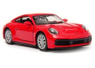 Porsche 911 Carrera 4S 1:34 -39 model Welly czerwo