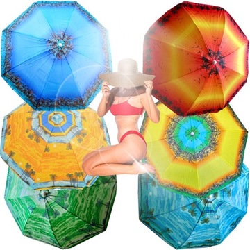 PARASOL PLAŻOWY DUŻY XL OGRODOWY, BALKONOWY, TARASOWY oryginalne wzornictwo