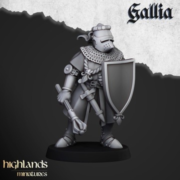 Knights of Gallia on foot #2 - Minifaktura
