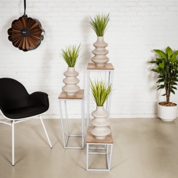 МЕТАЛЛИЧЕСКАЯ ПОДСТАВКА ДЛЯ ЦВЕТОВ БЕЛАЯ 100СМ ЛОФТ ПОЛИШ ПРОДУКТ