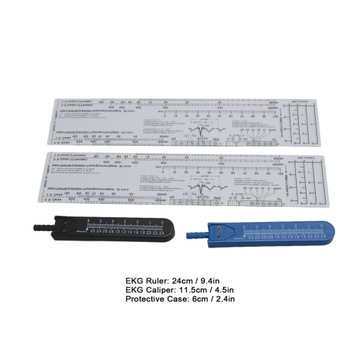 2 комплекта штангенциркулей ЭКГ и комплект линейки ЭКГ в комбинации с инструментом 9O.