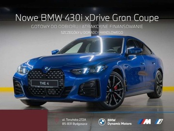 BMW Seria 4 G22-23-26 Coupe 2.0 430i 245KM 2025 BMW Seria 4 30i xDrive Gran Coupe 245 KM - Pakiet M Pro - Adaptacyjne LEDy