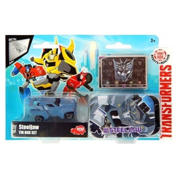 TRANSFORMERS STEELJAW POJAZD W BLASZANYM PUDEŁKU
