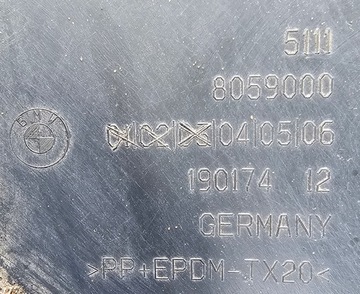 BMW 5 F10 F11 FACELIFT LCI VÝZTUHA NÁRAZNÍKU PRAVÝ PŘEDNÍ M-PAKET 8059000