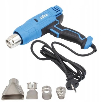 ЭЛЕКТРИЧЕСКАЯ ТЕПЛОВАЯ ПИСТОЛЕТКА 2000ВТ 4 НАКОНЕЧНИКА S-HG2000