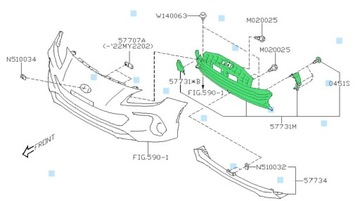 KRATKA ZDERZAKA PRZÓD SUBARU BRZ 2.4 ORYGINAŁ 2022-
