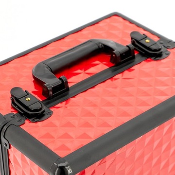 Kuferek kosmetyczny na lakiery lampę RED CUBE 3D
