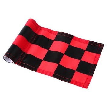 Флаг для гольфа со вставленной трубкой, флаги для установки 420D Mini Red + Black