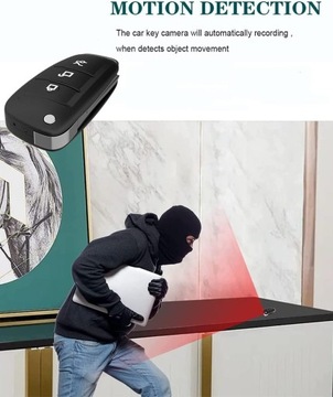 Breloczek do samochodu z kamerą szpiegowską, HD Mini DV Micro Hidden