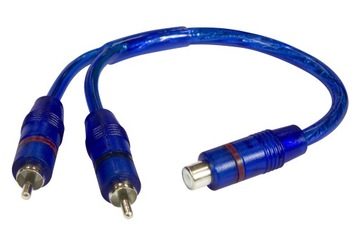 Kabel do wzmacniacza Crunch CRY 0,2 m RCA Y rozgałęziacz 1F > 2M